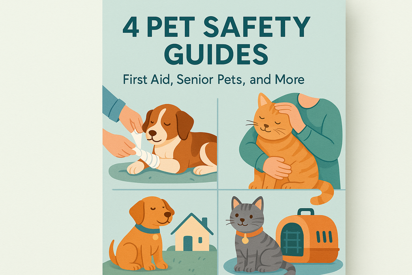 4 Pet Safety Guides - First Aid, Senior Pets and More | E-books